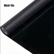 OZNALA 90*200cm Blackout Static Cling Window Glass Film Privacy Protection To Block Sun Decor (Black)