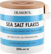 Sea Salt Flakes in Stoneware Jar 250 G