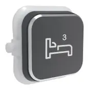 Clipsal Iconic Styl Dolly Rocker - Bed3 - Silver Shadow - S40BD3R-SH