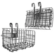 Folding Rear Bike Basket Detchable Front Bike Basket Rust Proof Wire Mesh Rear