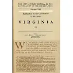 RATIFICATION OF THE CONSTITUTION BY THE STATES: VIRGINIA