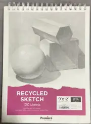 Premiere By Nicole 9508 300 Series Sketch Pad, 9x12, White, 100 Sheets