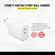 Cygnett PowerPlus 45W Multi Port Wall Charger 4 Port - USB A & USB C AC Adaptor
