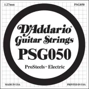 D'Addario PSG050 ProSteels Electric Guitar One Single String, .050 Wound