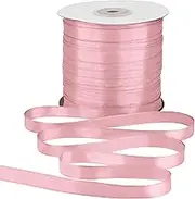Gliberli Dusty Pink Satin Ribbon 3/8 inch X 200 Yards Fabric Large Ribbons for Gift Wrapping Bows Bouquet Sewing Craft Home Decor Hair Floral