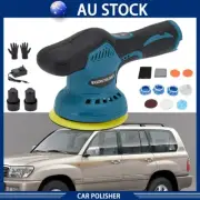 6inch Car Polisher Buffer Machine Cordless with 2 Battery Dual Action Polishing