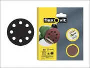 Flexovit - Hook & Loop Sanding Discs 125mm Extra Fine 180g (Pack of 6)