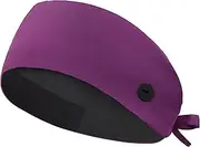 IRIS CRAFT Satin Lined Scrub Cap, Adjustable Surgical Cap with Sweatband & Buttons, Soft Wrinkle-Resistant Tie-Back Scrub Hat