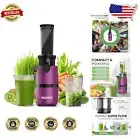 Pink Compact Juice Extractor - Easy Clean Design, Ideal for Fruits & Veggies
