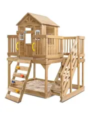 [Lifespan Kids] Silverton Cubby House With Rock Climbing Wall