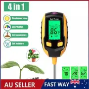 Soil PH Tester 4-in-1 Digital Moisture Light Test Meter Analyzer Plant Garden A