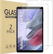 Reelau [2-Pack] Temper Glass Screen Protector Compatible with Samsung Galaxy Tab A7 Lite 8.7" (SM-T220/ T225), Compatible with Samsung A7 Lite Screen Protector 8.7 inch 2021 Released [9H Hardness]