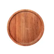 Tableware round tray Cutlery Plate Food Storage Tray Dish Candy Fruit Dishes Saucer Tea Tray Dessert Dinner Bread Wooden Plates