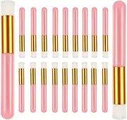 20 Pieces Eyelash Shampoo Brush Eyelash Extension Cleaning Brush Blackhead Removal Brush for Women Cosmetic Tool (Pink)