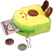 [Generic] Avocado Plush Purse Wallet - Portable Coin Purse & Change Wallet,Cute and Interesting Coin Pouches Purse Wallet for Children Boys Girls