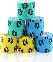 AUPCON Self Adhesive Bandage Wrap Vet Wrap Cohesive Bandages Bulk Dogs Self Adherent Wrap Non-Woven for Pet Animals & Ankle Sprains & Swelling
