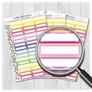 Quarter Box Planner Stickers for Diary Calendars, Journals & Scrapbooking