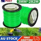 2PCS Trimmer Line Whipper Snipper Cord 282M 3mm Professional Heavy Duty Green AU