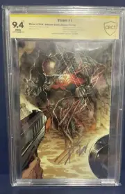 VENOM #1 Unknown Comics 2nd Printing Variant CBCS 9.4 SS By Donny Cates