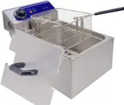 Commercial Electric Deep Fryer Countertop Stainless Steel Deep Fryer W/ Temperat