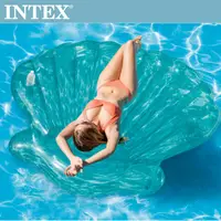 在飛比找PChome24h購物優惠-INTEX 美人魚貝殼浮排-杯架設計191x191x25cm