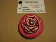 JC Table Counter Bar Top Bag Purse Hook Hanger " red rosebud " COA
