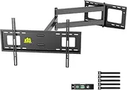 FORGING MOUNT Long Arm TV Bracket Wall Mount Swivel Tilt,Full Motion TV Mount with 109cm Extension Arm for Most 42 to 90" TVs, Holds up to 50KG, MaxVESA 600x400mm,including Level,Velcro Tie,HDMI Cable