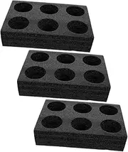 3pcs Takeout Cup Tray Coffee Shop Cup Holder Tray Cup Carrier Trays Coffee Cup Tray Holders Drinks Coffee Tray Instant Coffee Beverage Packing Stand Drink Cup Tray Black re-usable