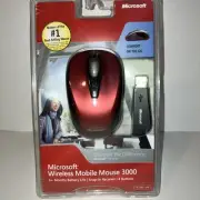 Genuine Sealed OEM Microsoft Wireless Mobile Mouse 3000 4 Buttons PC | MAC - USB