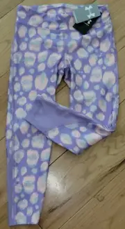 Under Armour cropped capris leggings NWT girls' XL YXL purple lavender pink