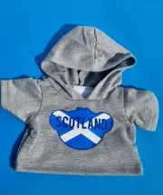 BUILD A BEAR Scotland Scottish Football Grey Hoody Hoodie BNWT