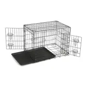 42 inch Dog Crate Puppy Cage Collapsible Crates Wire Dog Crates Pet Crate Animal