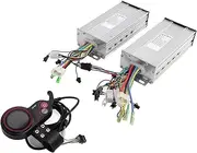 [TANIQIACA] Dual Drive 36/48V 1000W Electric Bike Brushless Controller with LH100 Color LCD Screen Display for Enhanced Riding Experience Features Intelligent Identification, Dual