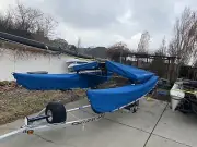 HOBIE CAT 16 Hull Covers Pair New Blue Polyester, Port And Starboard