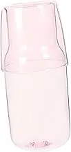 UTHCLO Set of Glass Kettle Carafe Lid Water Jug for Bedside Nightstand Water Pitcher for Drinks Iced Te