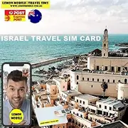 7-15 Days Israel Travel SIM Card | Unlimited Data | Plug and Play | Network Coverage by Cellcom (15 Days)
