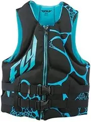 Fly Racing Unisex-Adult Neoprene Vest (Aqua/Black, Large)