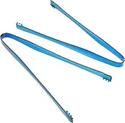 Multipurpose Outdoor Camping Ice Cube Tongs Stainless Steel Removal Tool Non-Slip Bread Clip Tea Party Tongs