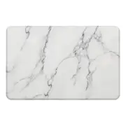 New Oriental Hard Diatomite Bath Mat (Marble Print) 60x39CM Quick Absorption Anti-Bacterial - Off White