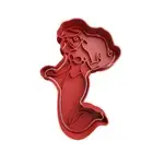 Ariel The Little Mermaid Cookie Cutter & Embosser