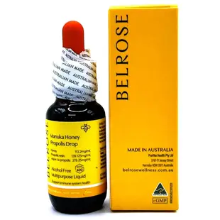 澳洲 Belrose 麥蘆卡蜂蜜 MGO 400+ 無酒精 蜂膠滴劑 25ml
