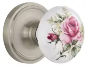 Nostalgic Warehouse CLAROS_MRT_214_KH Vintage Porcelain Painted - Nickel