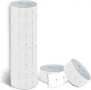 10 Rolls Plain White Price Labels 21x12mm for Single Line Pricing Guns