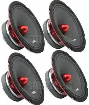 4 DS18 PRO-X6.4BM 2000 Watt 6.5" Midrange Speakers Bullet Car Loudspeakers 4 Ohm