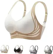 [CSYBYW] Super Gather Bra,Wireless Push-Up Bra,Soft Comfortable Gather Bra,Lift Bra Women Lingerie Everyday Sports Bras