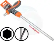 10mm T-Handle Hexagon Torque 6 Point Hex Key CRV Screwdriver Wrench