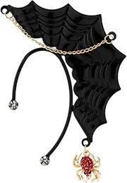 HOOTNEE Women Ear Clips Ear Cuff Men Ladybug Halloween Elf Earring Accessory Helix Rings Non Ring Sloth Bead Dangle Studs Goth Cuff Skeleton Kit Earbuds Alloy Black