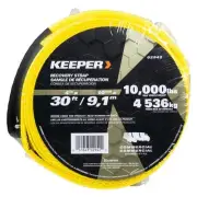 30 ft. x 4 in. x 10,000 lbs. Vehicle Recovery Strap with Protected Loops