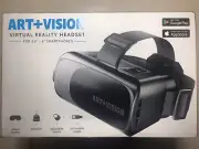 ART + VISION Virtual Reality Headset for 3.5"- 6" Smartphones Video Game