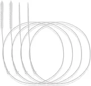 4 Pcs Bristle Tip Long Tube Cleaners Flexible Feeding Tube Brush Slim Drain Hole Cleaning Tool Soft Nylon Bristles Head Brush 40 Inches Plug Hole Cleaning Brushes for Refrigerator Kitchen Sunroof